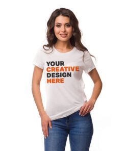 women_r-neck-t-shirt_model