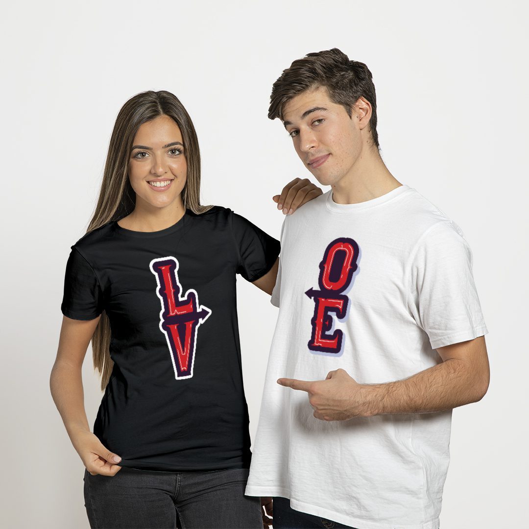 bw-t-mockup Couples Tees