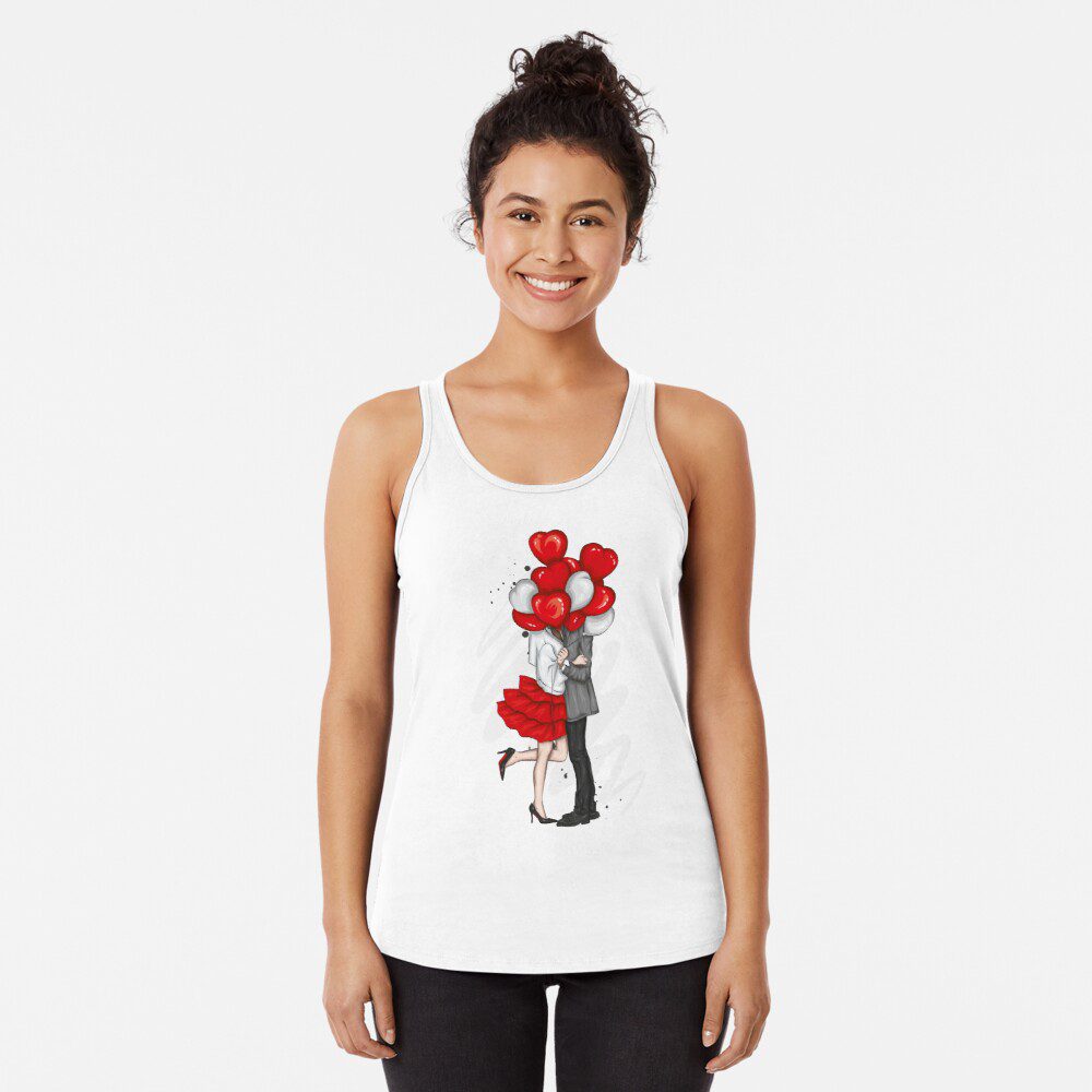 sleeveless valentine t-shirt
