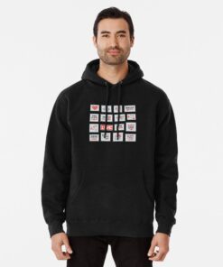 Men's black pullover hoodies