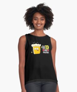 Women's black sleeveless tops