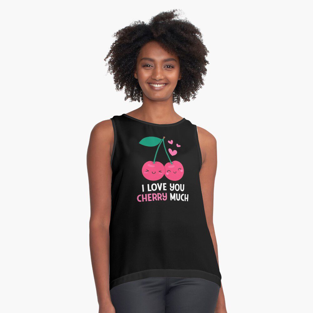 Sleeveless t-shirt for women