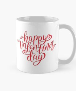 Happy valentine's day printed mugs