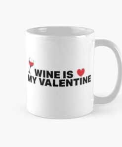 White printed coffee mugs