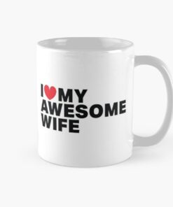 Plain white mugs printed with valentine texts