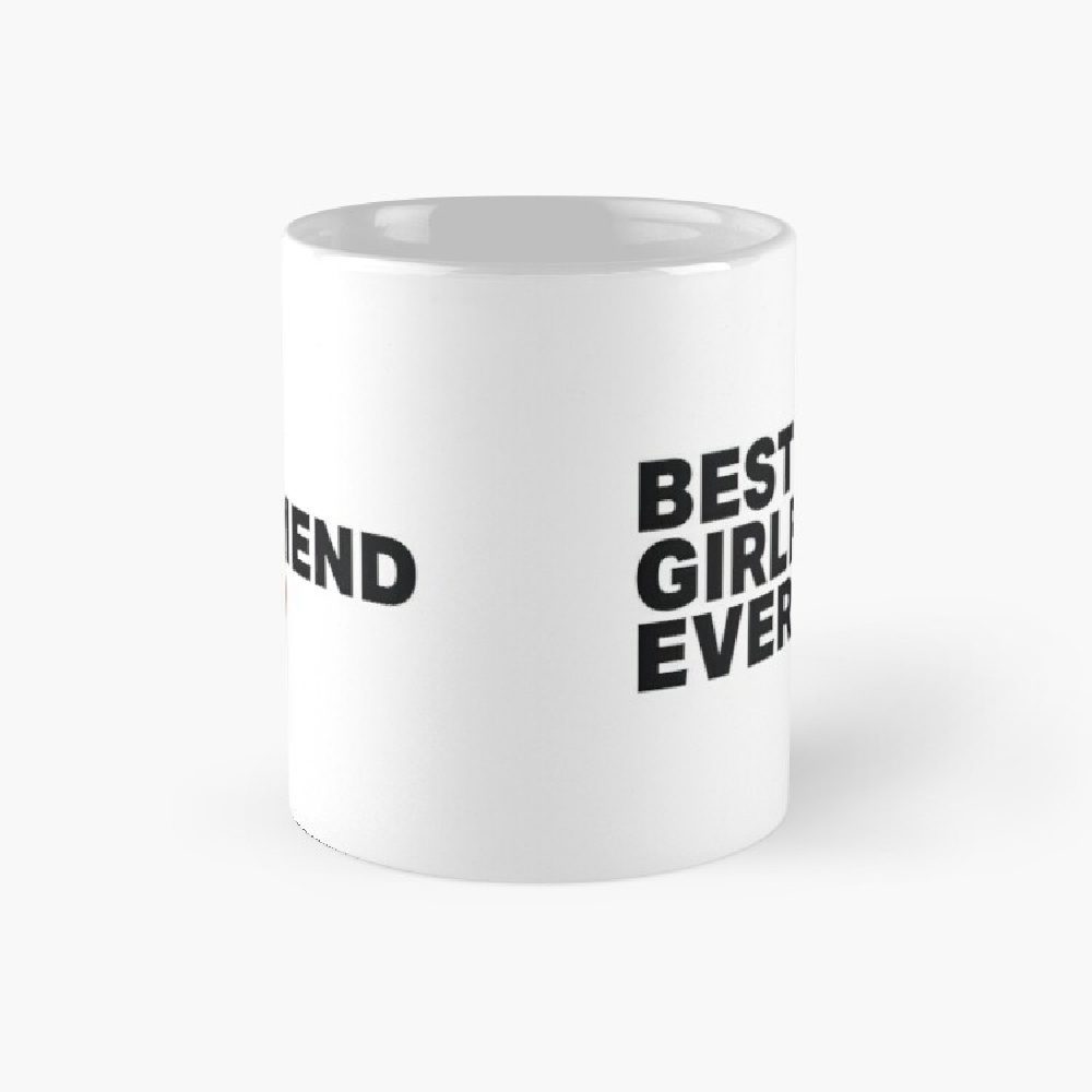 Plain white coffee mugs printed with valentine texts