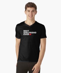 Men's black fitted t-shirt for valentine's day