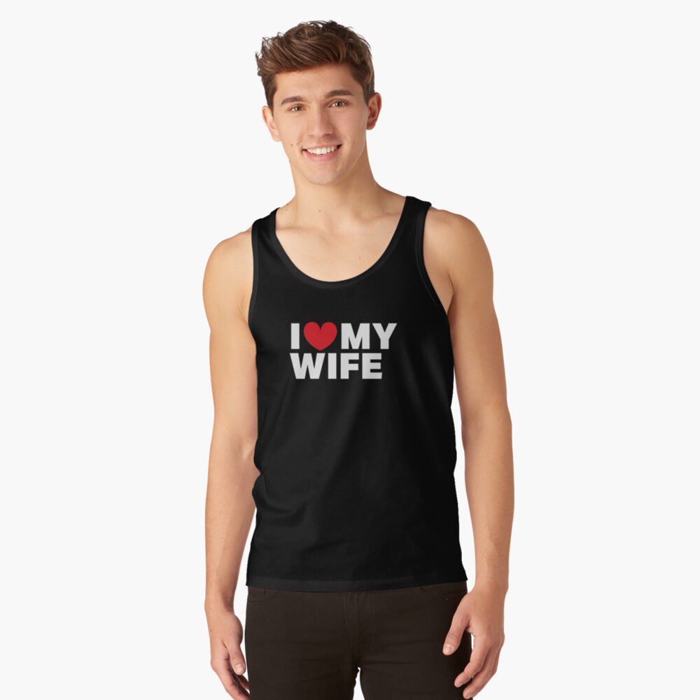 Men's black tank tops