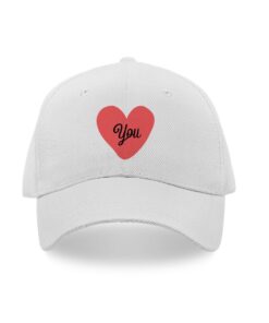 Love you printed caps