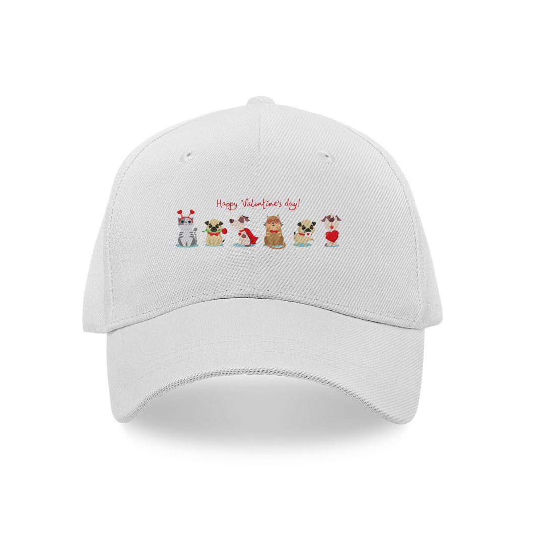 Happy valentine's day caps
