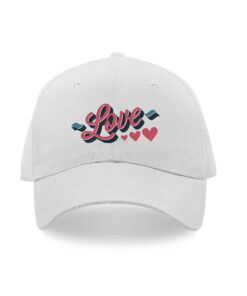 Love printed caps