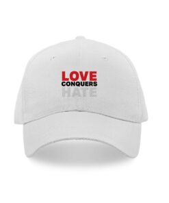 Love conquers hate valentine's cap