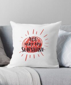 White throw pillow you are my valentine
