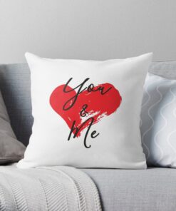 White throe pillow You & Me