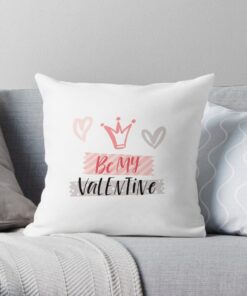Be my valentine white pillow