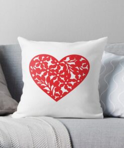 Printed throw pillows