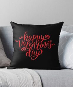 Happy valentine's day throw pillow decorative