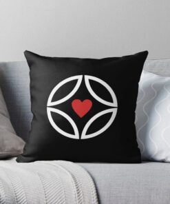 Black throw pillow for sofa, couch and bed