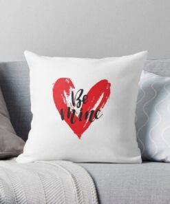 Be mine throw pillow white