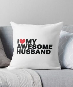 White throw pillow for couch, bed and sofa
