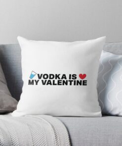 White throw pillow for valentine decoration
