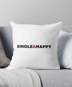White throw pillow for couch, bed, sofa