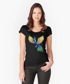 lava-prints-fitted-scoop-t-shirt-black