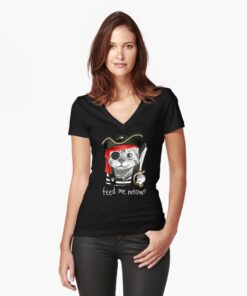 lava-prints-fitted-v-neck-t-shirt-black