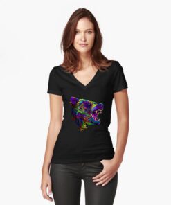 lava-prints-fitted-v-neck-t-shirt-black