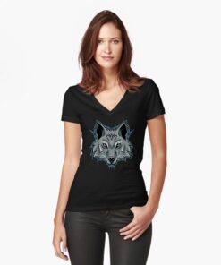 lava-prints-fitted-v-neck-t-shirt-black