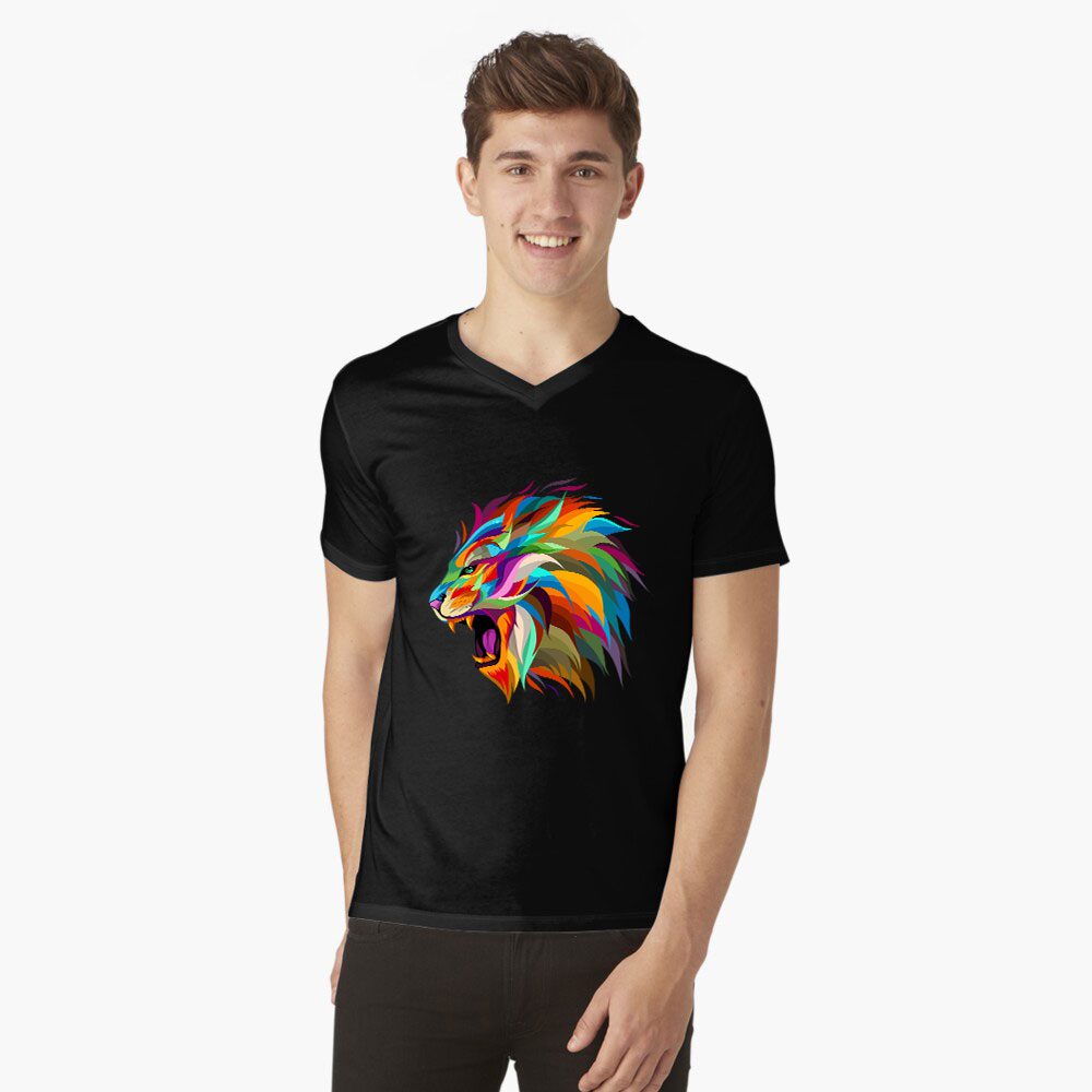 lava-prints-v-neck-t-shirt-black