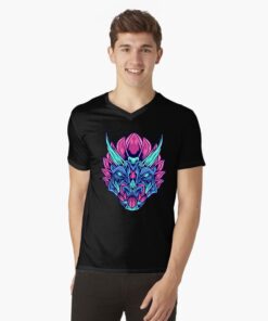 lava-prints-v-neck-t-shirt-black