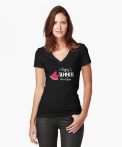 lava-prints-fitted-v-neck-t-shirt-black