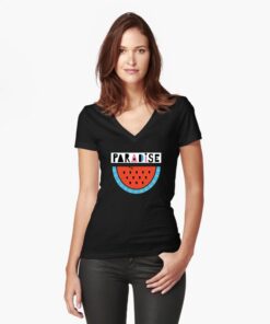 lava-prints-fitted-v-neck-t-shirt-black