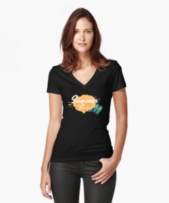 lava-prints-fitted-v-neck-t-shirt-black