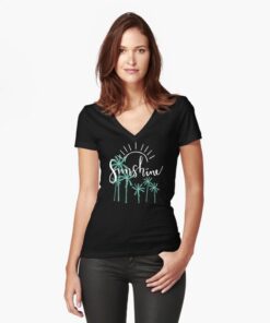 lava-prints-fitted-v-neck-t-shirt-black