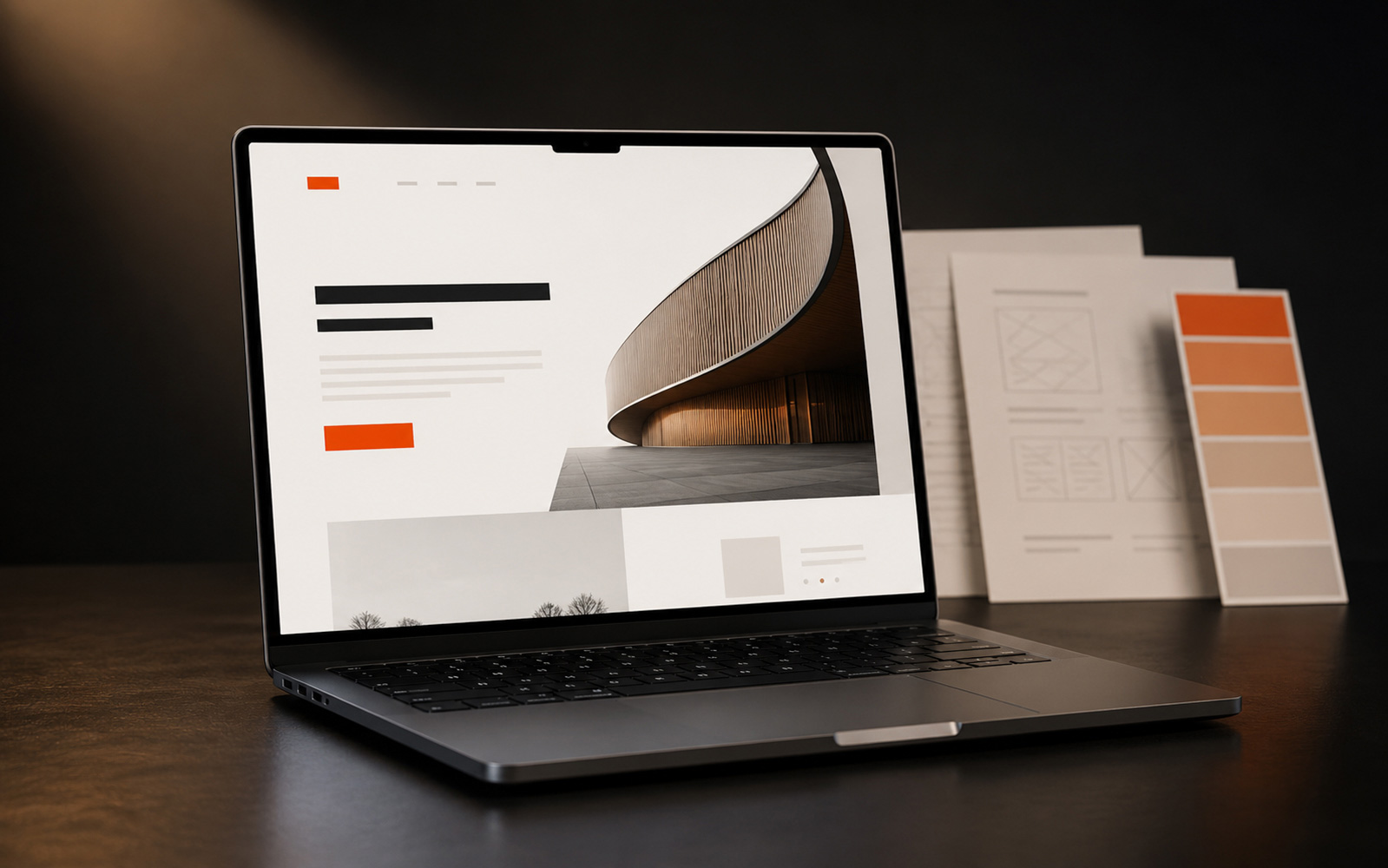 Custom Web Design — distinctive site hero